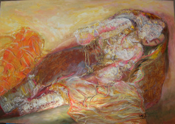 Œuvre contemporaine nommée « Chrysalide », Réalisée par STELIANA MOCANU