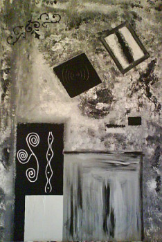 Œuvre contemporaine nommée « Black-White-Grey », Réalisée par ILOA