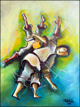 Œuvre contemporaine nommée « prise de hanche », Réalisée par JANPOL PORTALIS