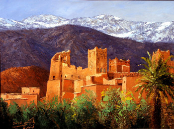 Œuvre contemporaine nommée « kasbah-de-toundout », Réalisée par MKINSI FANIDA