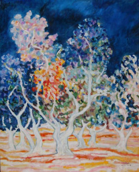 Œuvre contemporaine nommée « L'âme de l'arbre - Février 2008 », Réalisée par AFFIF CHERFAOUI
