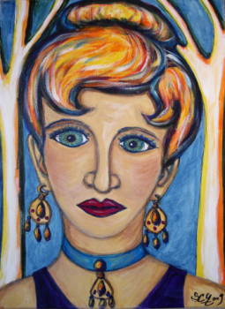 Œuvre contemporaine nommée « La gitane rousse », Réalisée par STEPHANE CUNY