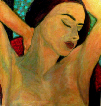 Œuvre contemporaine nommée « Portrait d'une femme n ° 69, huile sur toile », Réalisée par SABAH