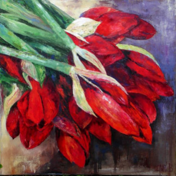 Œuvre contemporaine nommée « Amaryllis », Réalisée par LENA B