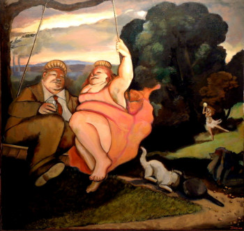 Œuvre contemporaine nommée « The Swing », Réalisée par CAROLYN JORDAN