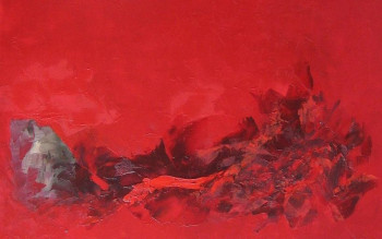 Œuvre contemporaine nommée « Rouges VIII », Réalisée par MARCO
