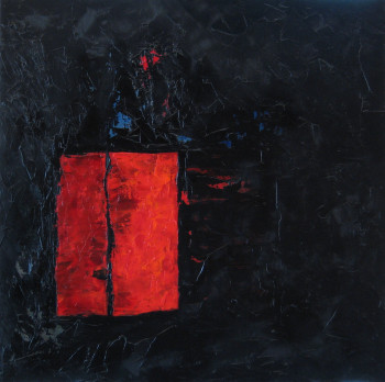 Œuvre contemporaine nommée « Rouges, Bleus, Ombres I », Réalisée par MARCO