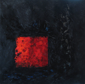 Œuvre contemporaine nommée « Rouges, Bleus, Ombres III », Réalisée par MARCO