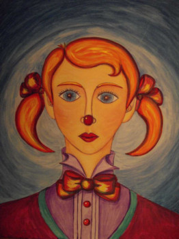 Œuvre contemporaine nommée « Bombonella, la clown slovaque », Réalisée par STEPHANE CUNY