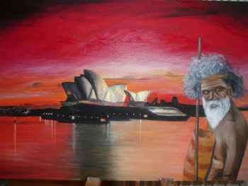 Œuvre contemporaine nommée « AUSTRALIA », Réalisée par VALERIE CAILLEAU