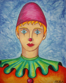 Œuvre contemporaine nommée « Bombolino, le petit clown », Réalisée par STEPHANE CUNY