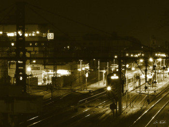 Œuvre contemporaine nommée « RER de nuit », Réalisée par GRéGORY FOULON