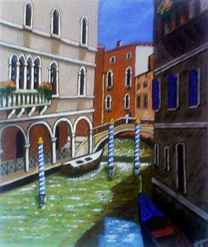Œuvre contemporaine nommée « Venise », Réalisée par NADINE TEMMERMAN