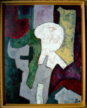 Œuvre contemporaine nommée « Chapeau et manteu au porte-manteaux », Réalisée par CHRISTIAN MENARD