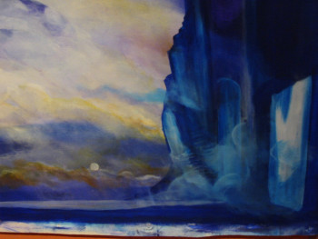 Œuvre contemporaine nommée « le voyage detail 2 », Réalisée par ANUPAM CADIOU GERARD