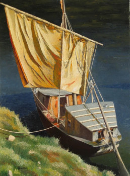 Œuvre contemporaine nommée « Marine de Loire », Réalisée par MARCEL DUMAS