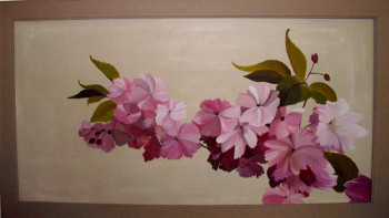 Œuvre contemporaine nommée « Une Branche en Fleurs », Réalisée par ANNE CABROL
