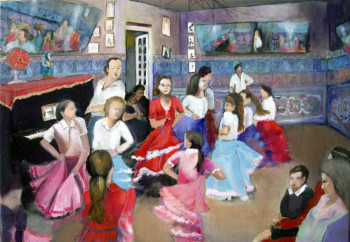 Œuvre contemporaine nommée « Flamenco des Petites Filles », Réalisée par ANNE CABROL