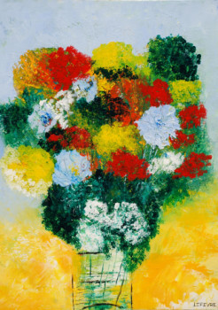 Œuvre contemporaine nommée « Fleurs », Réalisée par GéRALD LEFEVRE