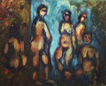 Œuvre contemporaine nommée « "Baigneuses" », Réalisée par JEAN PIERRE HARIXCALDE