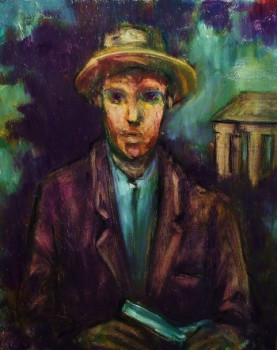 Œuvre contemporaine nommée « "Le jeune homme au chapeau" », Réalisée par JEAN PIERRE HARIXCALDE