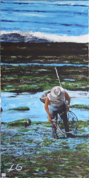 Œuvre contemporaine nommée « Le pêcheur de bataillers », Réalisée par LUDO