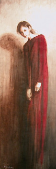 Œuvre contemporaine nommée « Robe Rouge », Réalisée par GOURDON