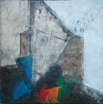 Œuvre contemporaine nommée « Hommage à Rimbaud », Réalisée par EVELYNE HAUS-HAFFNER