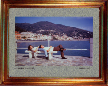 Œuvre contemporaine nommée « Italie, au soleil d'Alassio 1995 », Réalisée par EMILE RAMIS