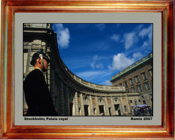 Œuvre contemporaine nommée « Suede, Palais royal de Stockholm 2007 », Réalisée par EMILE RAMIS