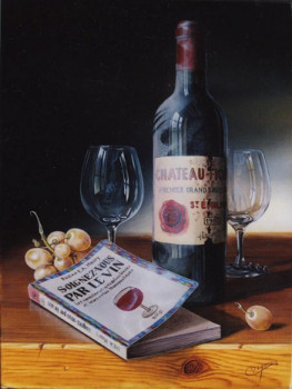 Œuvre contemporaine nommée « Soignez-vous par le vin "vendue" », Réalisée par CHRISTIAN LABELLE