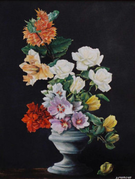 Œuvre contemporaine nommée « Bouquet de fleurs », Réalisée par ART D\'ANTAN