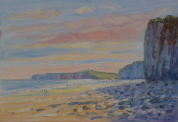 Œuvre contemporaine nommée « Saint Aubin sur mer », Réalisée par LUCIEN COWLEY