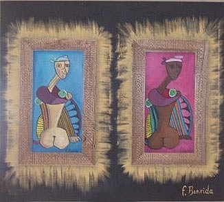 Œuvre contemporaine nommée « BLANC OU NOIR », Réalisée par FBENRIDA