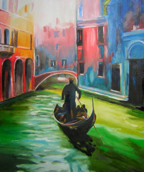 Œuvre contemporaine nommée « LE GONDOLIER », Réalisée par ZACHARIEN