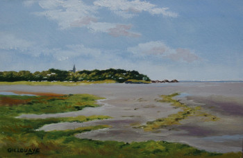 Œuvre contemporaine nommée « Baie de la Baussais ( St Jacut ) », Réalisée par ANDRé GILLOUAYE