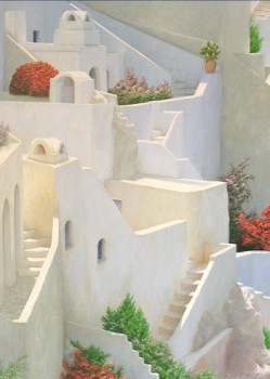 Ruelles à Santorin Sur le site d’ARTactif