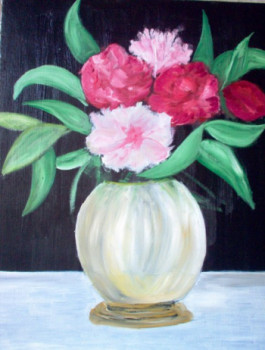Œuvre contemporaine nommée « vase blanc », Réalisée par BERNI
