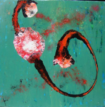 Œuvre contemporaine nommée « Passion », Réalisée par LAURENCE SOIGNON - ART & HEART