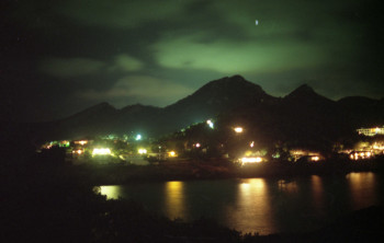 Œuvre contemporaine nommée « Mallorca - Cala Ratjada vue de nuit - encadré », Réalisée par SARCIE