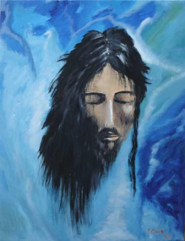 Œuvre contemporaine nommée « Cristo Meditativo », Réalisée par YESO