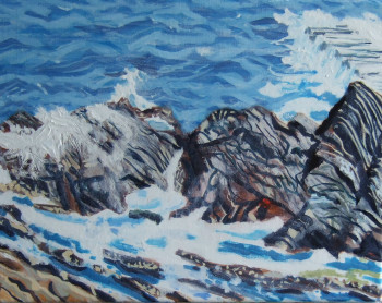 Œuvre contemporaine nommée « Collioure force 4 », Réalisée par STINCKWICH