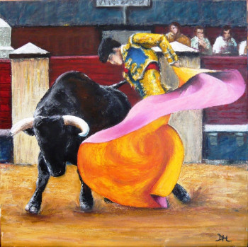 Œuvre contemporaine nommée « corrida », Réalisée par DIDHENRY