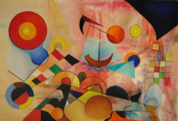 Œuvre contemporaine nommée « inspration  Kandinsky », Réalisée par AMARELY