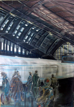 Œuvre contemporaine nommée « Métro Londres », Réalisée par TIRADO