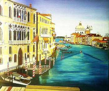 Œuvre contemporaine nommée « Venise Saint-Georges », Réalisée par NADINE TEMMERMAN