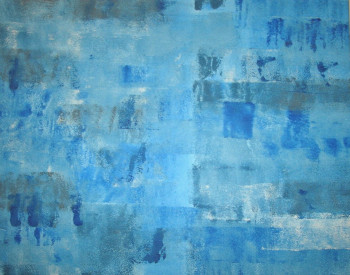 Œuvre contemporaine nommée « Blue Roll », Réalisée par SANDIE B.