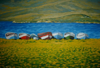 Œuvre contemporaine nommée « Lac de Van, Turquie », Réalisée par ALFREDO