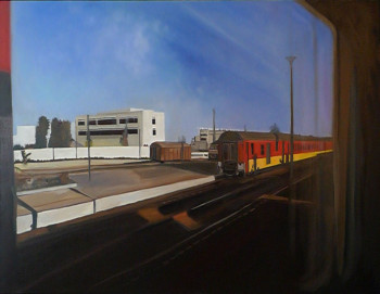 Œuvre contemporaine nommée « En gare », Réalisée par LINDA MOUFADIL