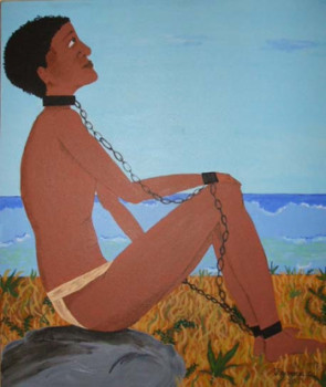 Œuvre contemporaine nommée « esclave de l'île bourbon », Réalisée par C HOAREAU